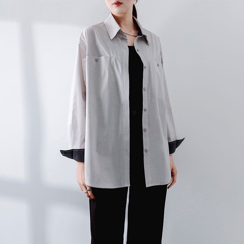 气质衬衣女洋气减龄百搭衬衫