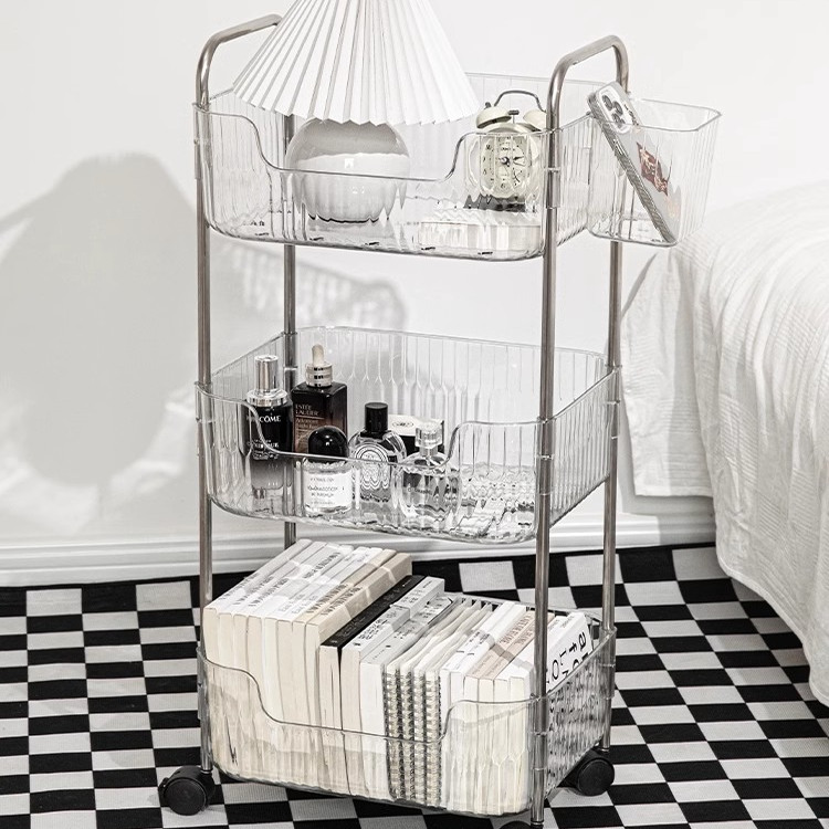 亚克力透明推车置物架收纳架