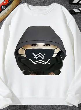 嘉豪穿搭表情包卫衣男外套女艾伦沃克WA猎奇抽象嘉豪嘉欣学生衣服