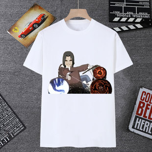 火影忍者手游表情包短袖男t恤女轮椅忍者秽土鼬长门白面具学生装