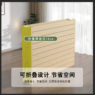 实木折叠床家用简易硬板床单人床耐用大床拼接床出租房床儿童拼床