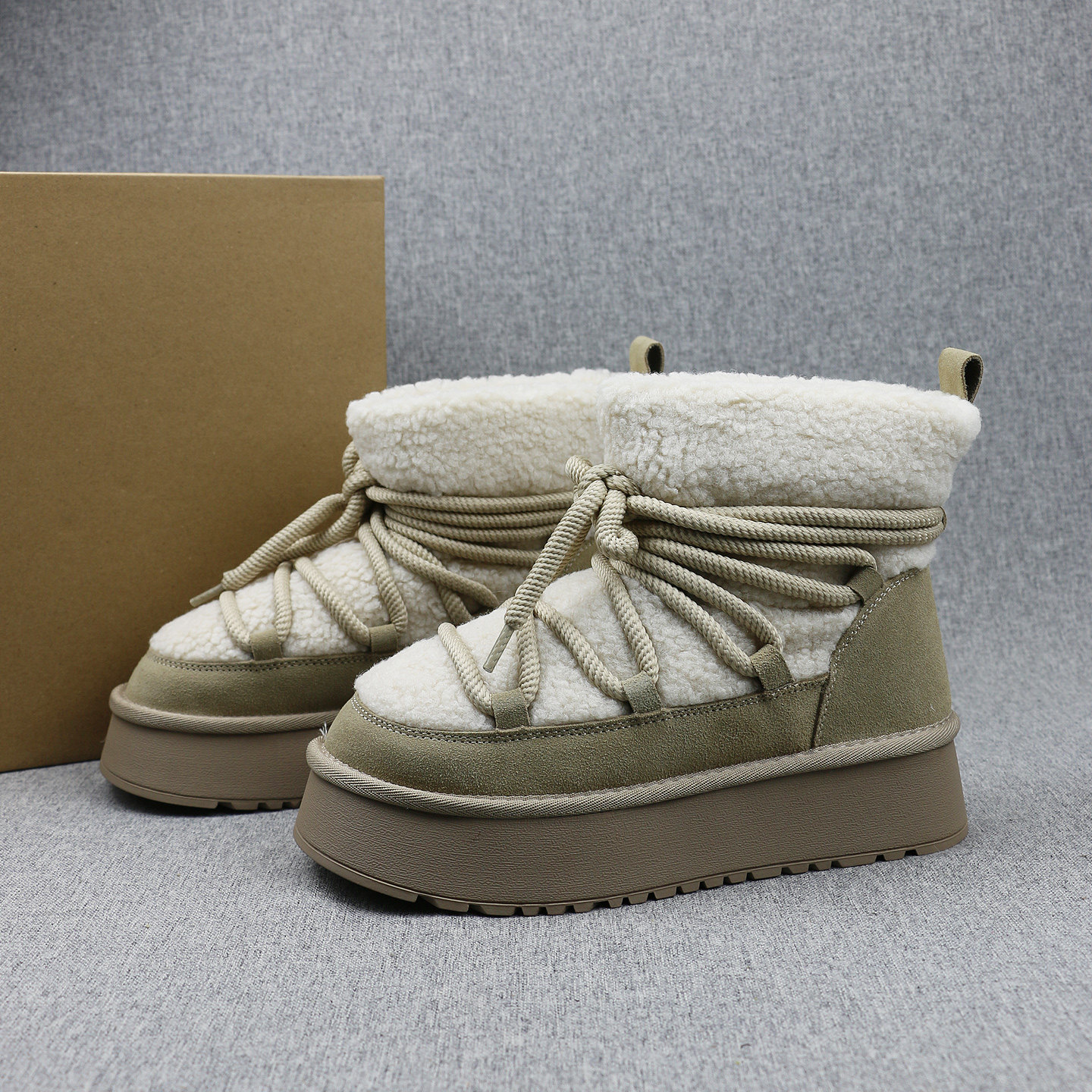 外贸俄罗斯加厚保暖棉靴女雪地靴