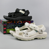 露趾百搭减震沙滩鞋 夏季 女士eva软底魔术贴可调节运动休闲凉鞋 女