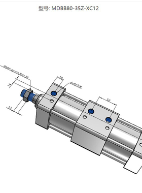 SMC原装正品MDBB80-35Z-XC12