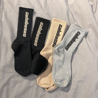 韩版ulzzang字母长袜子男学生