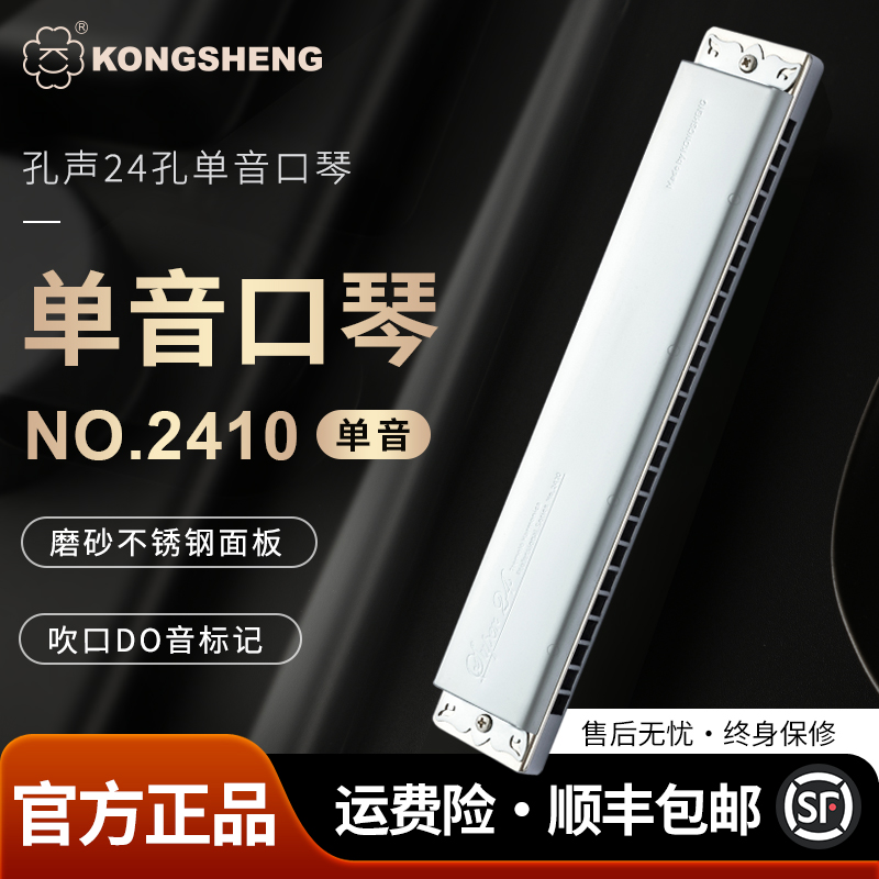 孔声单音口琴成人24孔口琴专业演奏级正品口吹琴进口音簧12调可选