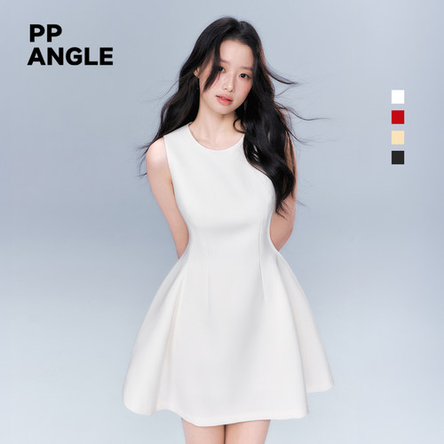 PP ANGLE 暮色赴约 法式连衣裙女2026夏高级感生日裙收腰显瘦短裙