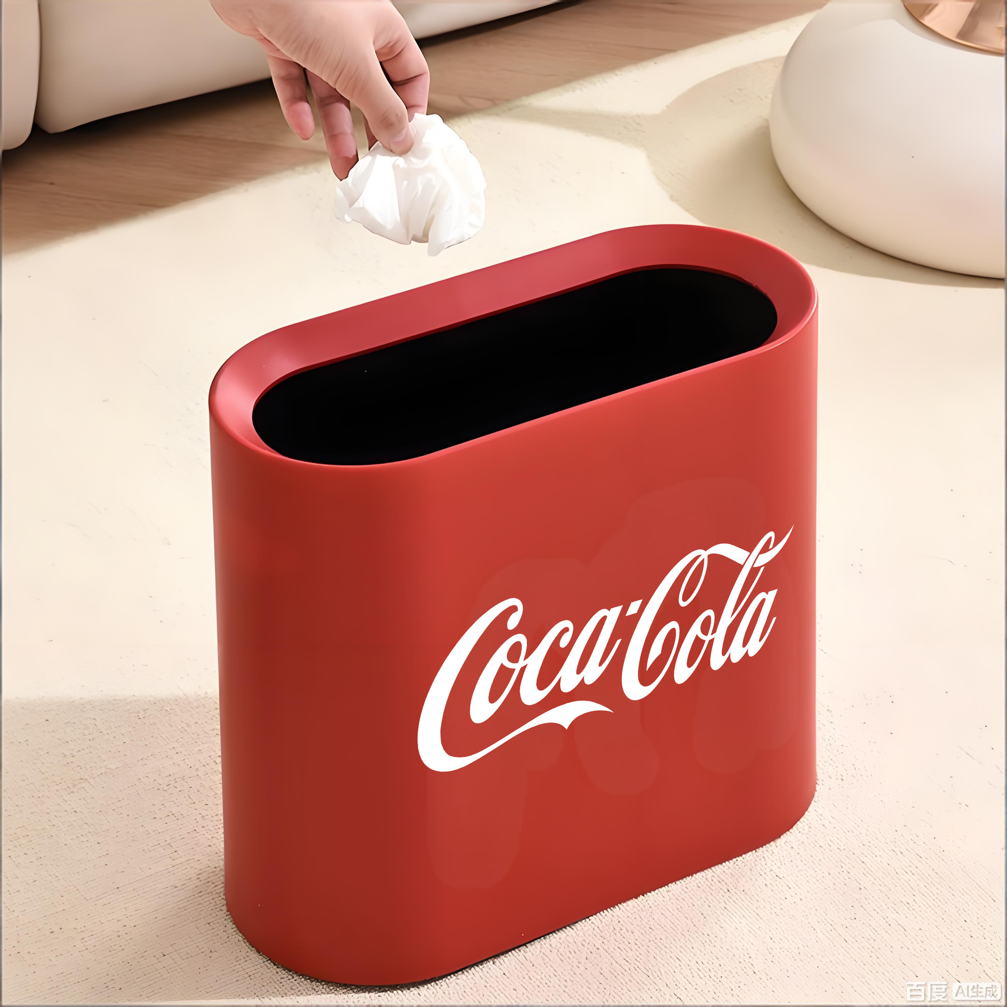 CocaCola可口可乐垃圾桶家用高颜值客厅卧室厨房厕所创意卫生间