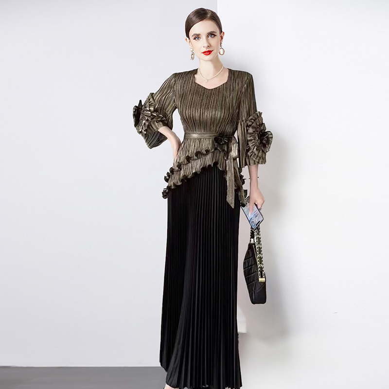 三宅女装50多岁妈妈春装套装高级