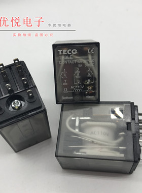 全新原装TECO 东元继电器 TR3LE 5A AC110V 中间继电器 12脚
