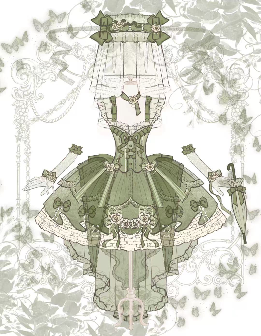 【意向金1r抵20r】甜心绮梦lolita原创森屿玫瑰潮优雅公主连衣裙