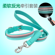 牵引绳子项圈大型犬金毛狗链子1
