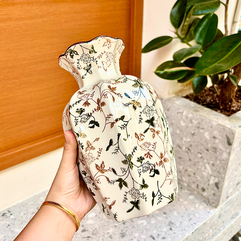 新中式复古青花瓷花瓶