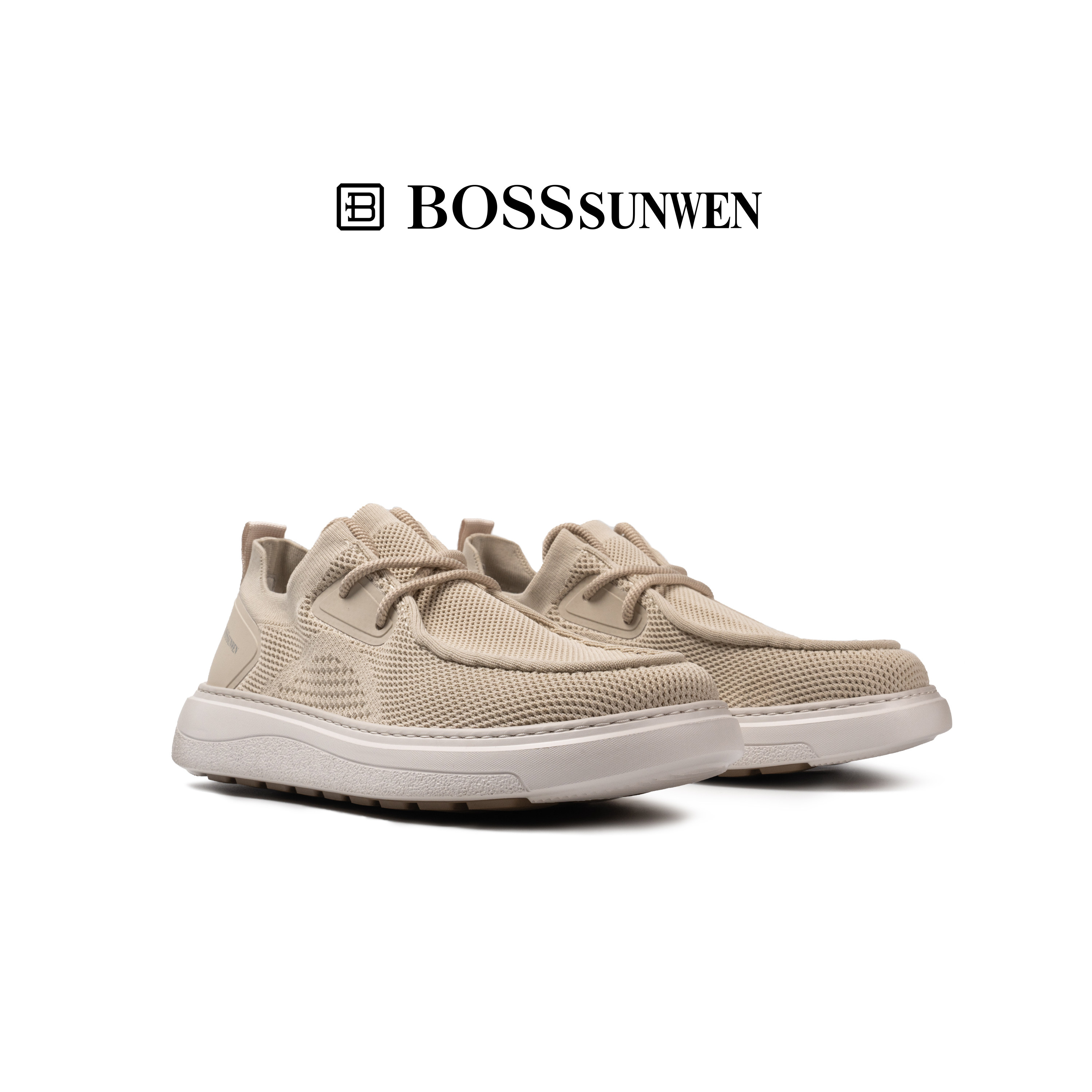 BOSSSUNWEN/博斯·绅威2026年夏季新款简约透气男鞋运动休闲鞋图片