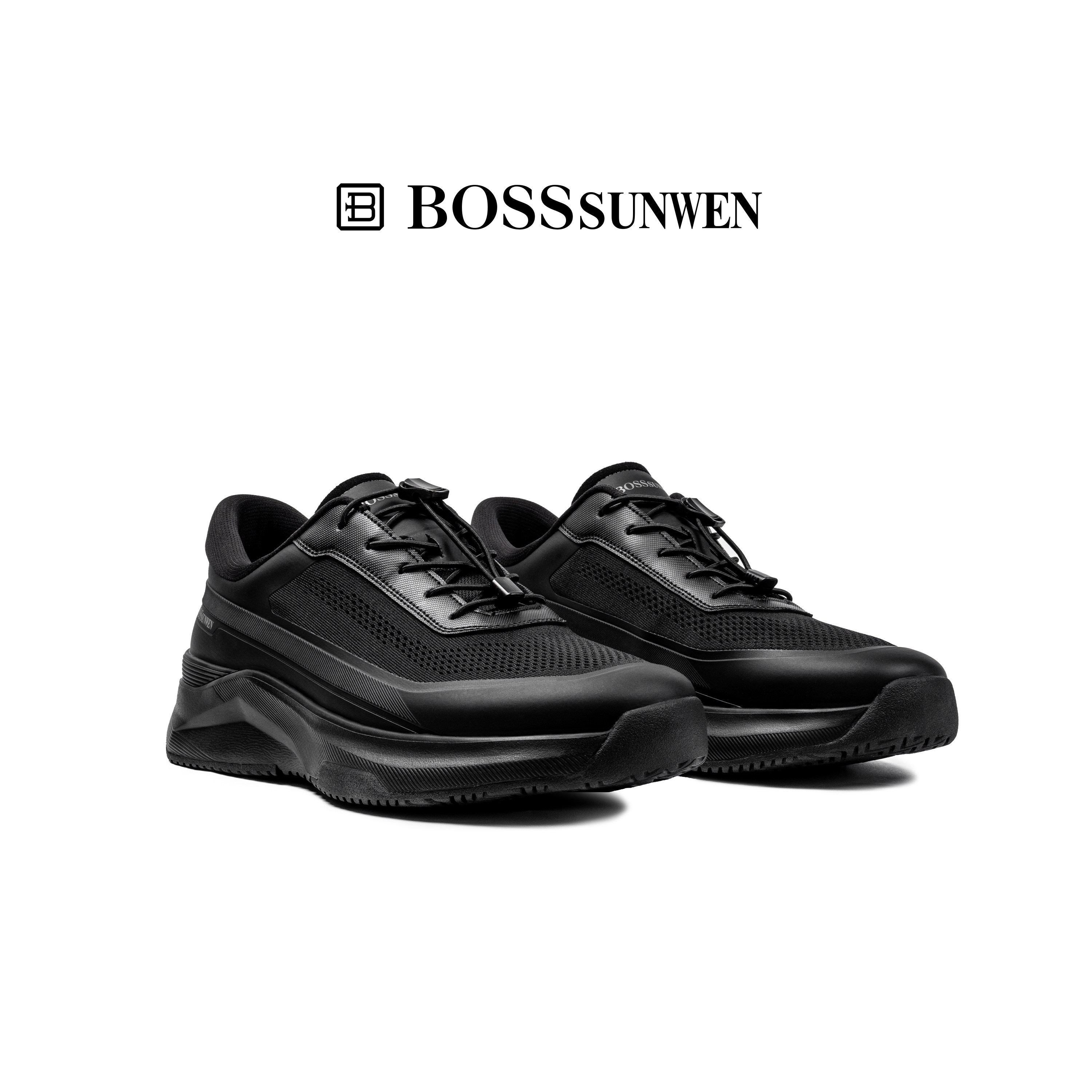 BOSSSUNWEN/博斯·绅威男士夏季户外防滑软底运动鞋厚底休闲鞋图片