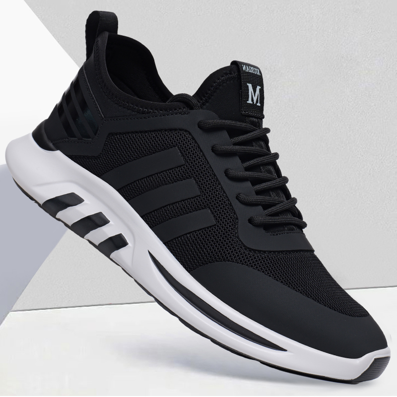 夏季男鞋2024年新款男士休闲运动鞋网面舒适透气百搭防臭老爹鞋子