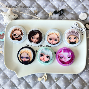 古早复古blythe小布娃娃可爱菲林磁吸手机支架magSafe小众