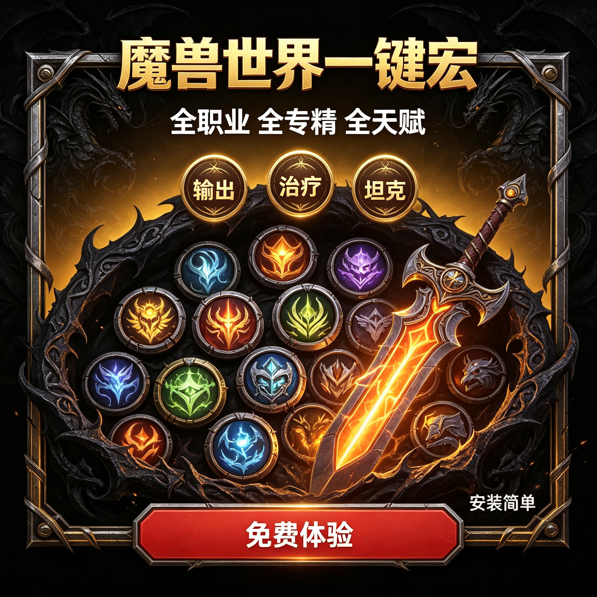 魔兽世界正式服一键输出宏熊猫人正式怀旧服WCL99插件DPS治疗打断