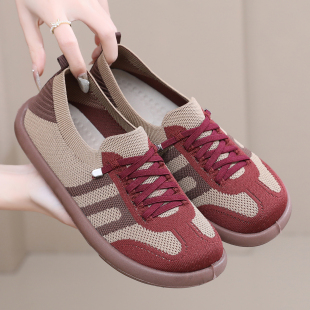 学生单鞋 爆款 时尚 2025春季 德训鞋 老北京布鞋 软底妈妈休闲板鞋 新款