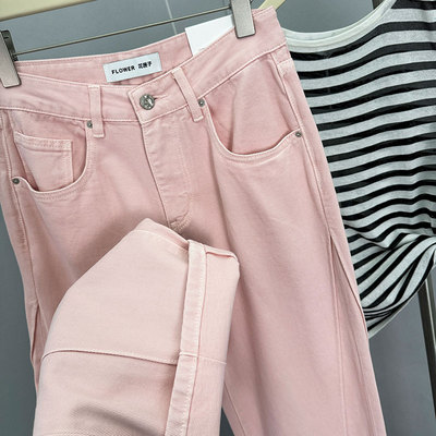 直筒裤长裤常规牛仔2024春