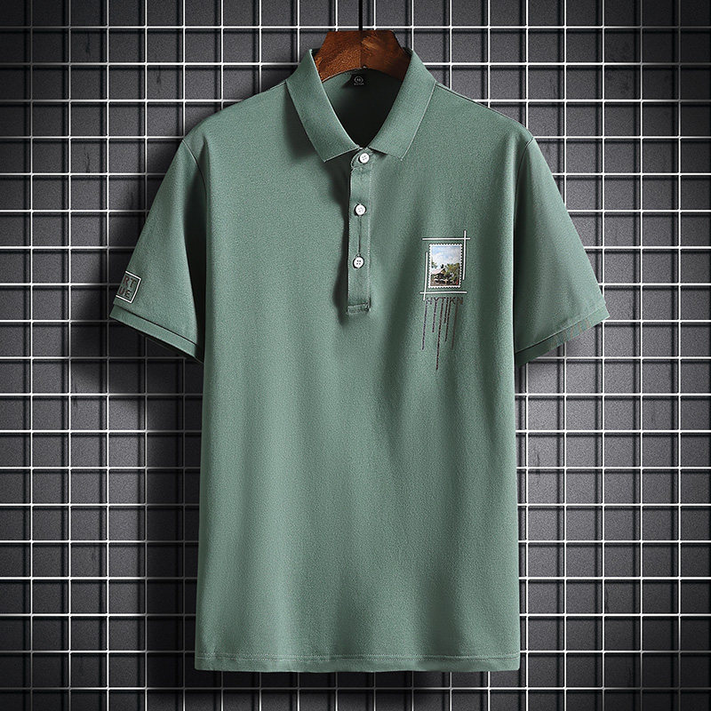 夏季主推纯短袖POLO衫男百搭潮牌绣花POLOPL20893-P38,男装Polo衫,星座217-4