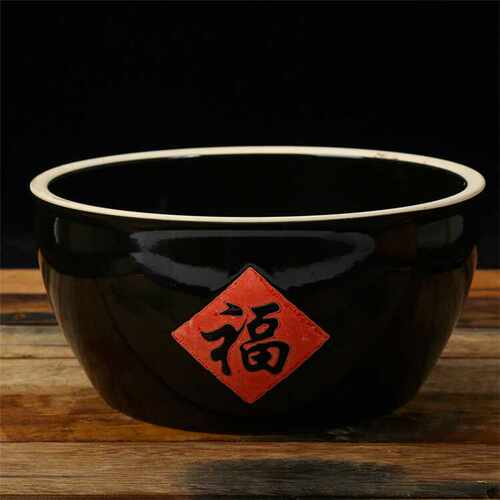 商用陶瓷钵钵鸡福字特色盆