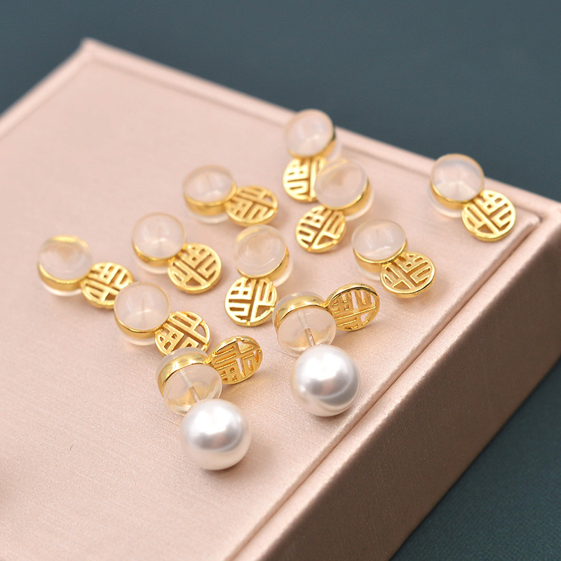 沙金小吊坠福字心形双喜手链