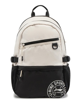 李宁反光防泼水双肩包大容量舒适男女同款学生书包ABSV219