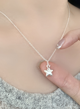 甜美五角星吊坠锁骨链女款百搭