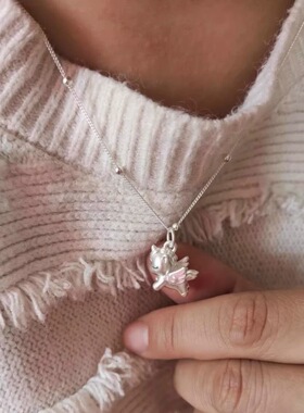 小红书爆款独角兽仙吊坠项链女网红时尚个性气质ins风锁骨链颈链