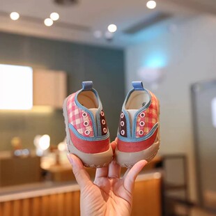 韩国宝宝鞋子帆布鞋春夏季婴儿软底学步鞋女宝运动鞋男童鞋布鞋