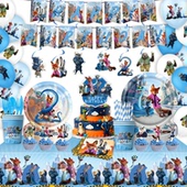 疯狂动物城2主题儿童生日派对装 饰餐具兔子警官纸盘纸杯拉旗横幅