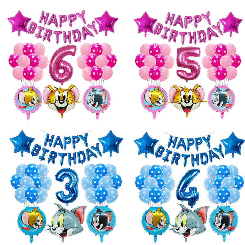32寸数字生日猫和老鼠造型铝膜气球套装儿童生日派对装饰玩具气球,节庆用品/礼品,节日装扮用品,淘宝优惠券,粉丝福利购,淘宝优惠卷