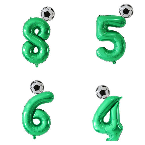 绿色数字生日派对聚会圆球