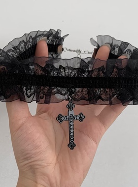 蕾丝花边choker项圈女甜酷辣妹风