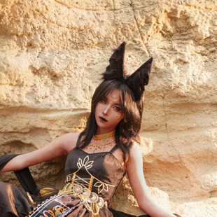 杜宾耳朵发箍万圣节发饰古希腊女神头饰埃及法老配饰 cosplay装饰