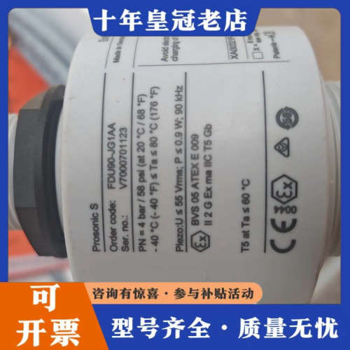 议价E+H超声波液位计探头FDU90-JG1AA，德国制造，议价