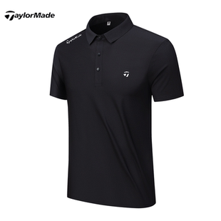 Taylormade泰勒梅高尔夫夏季男士T恤短袖速干运动冰丝翻领polo衫