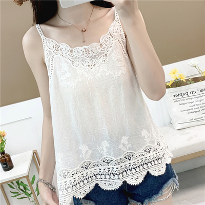 吊带打底背心女士夏镂空蕾丝花边