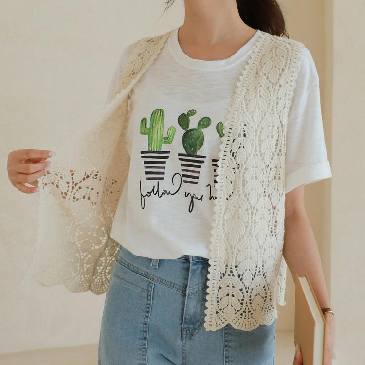 宽松百搭叠穿上衣女春夏外搭马夹