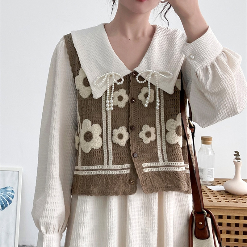 早春外穿2025年新款韩版针织背心马夹女士外搭毛衣时尚马甲女潮