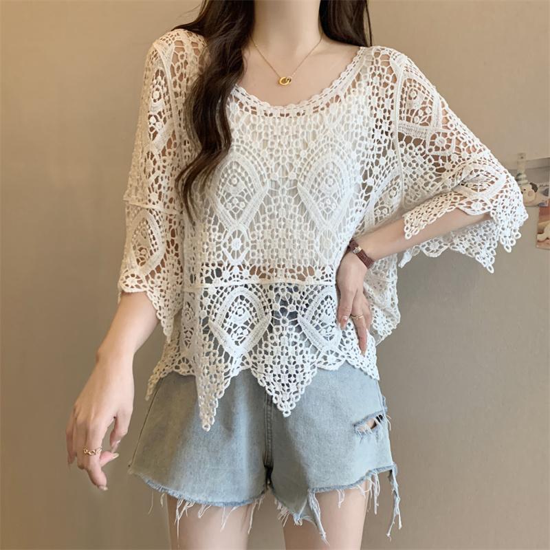 小个子镂空针织衫女夏季新款