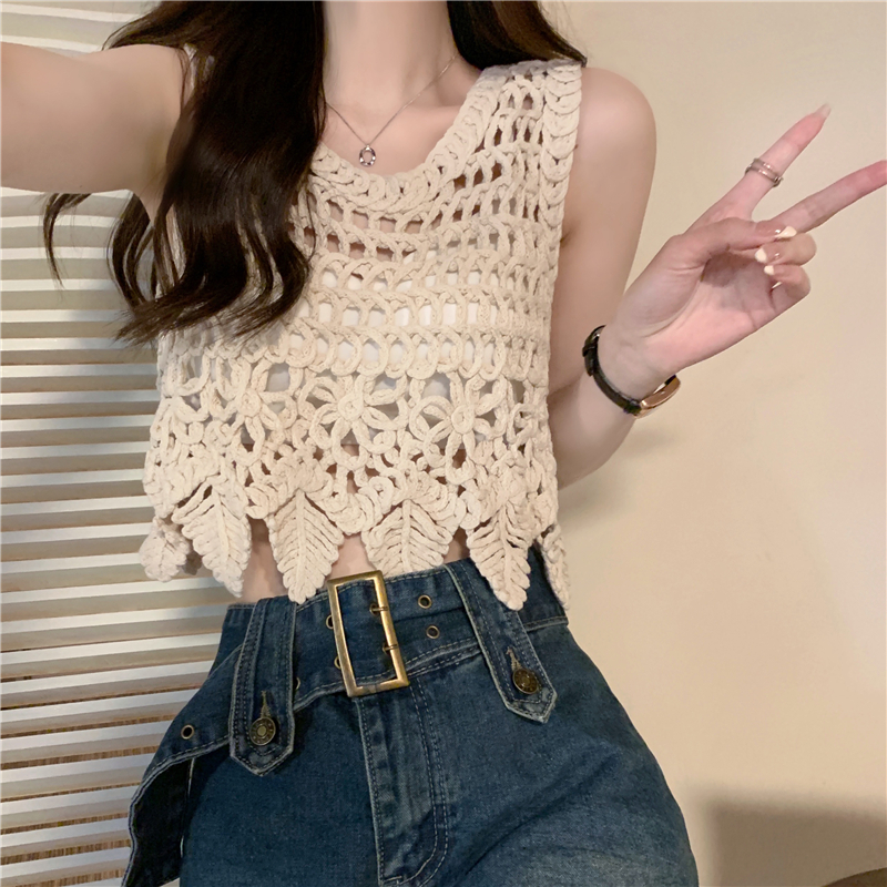 无袖小吊带背心女春甜辣叠穿外穿