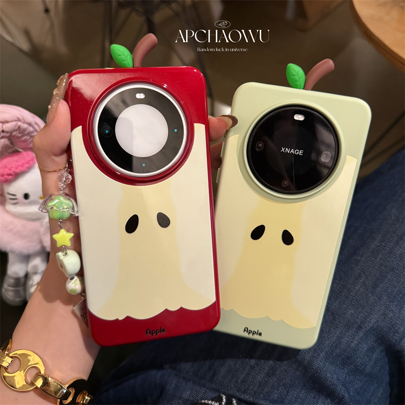 个性ins苹果立体叶子适用mate70pro华为手机壳mate60pro全包pura70pro防摔套60pro+女款mate70