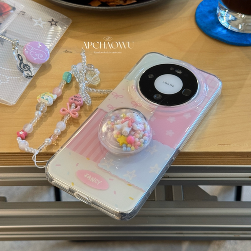 ins风双层IMD夏日拼接花朵适用华为mate80pro手机壳mate70/60全包Pura70/80pro创意小众60pro＋