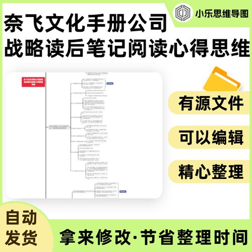 奈飞文化手册公司战略读后笔记阅读心得思维导图Xmind笔记制作电