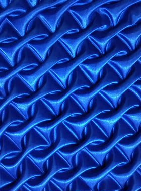 色丁仿丝绸布料二次再改造褶裥皱纹花3D立体肌理毕业设计服装布料