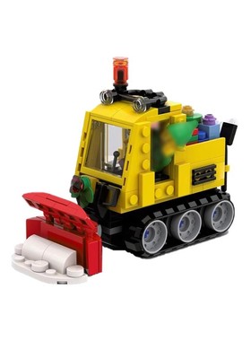 MOC积木132210雪犁 创意场景车模 拼装智力小孩礼物摆件