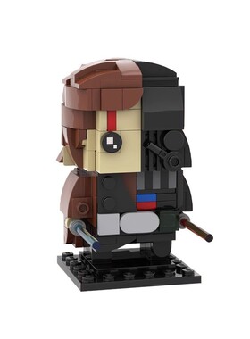MOC积木DIY 40622阿纳金天行者方头仔 星战系列达斯维达模型