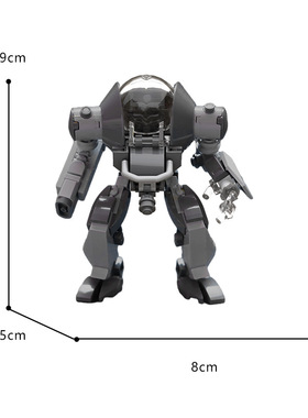 男孩桌面摆件机甲积木玩具可载人MOC-91099 小颗粒DIY
